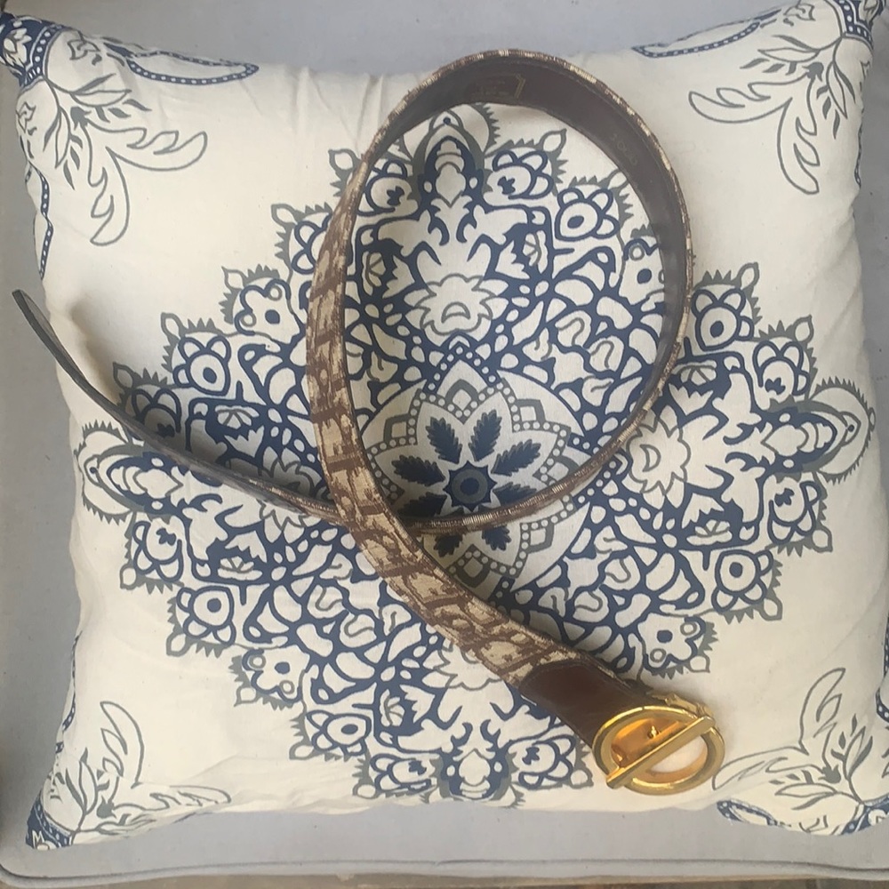 Christian Dior Paris Logo Belt